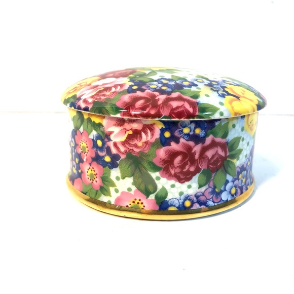 ROYAL WINTON Porcelain Julia Floral Pattern Round Trinket Box - Picture 5 of 9
